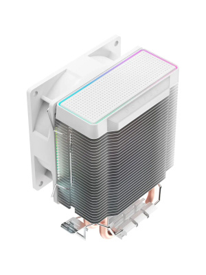 ����� ��� ���������� Ocypus Gamma A20 WH ARGB (110W, 3-pin, 122.5mm, Al/Cu, 2x6mm, ARGB, 1x92mm, 32CFM, 21dBA, 1900RPM, S: 1851/1700/1200/115X,AM5/AM4, white)