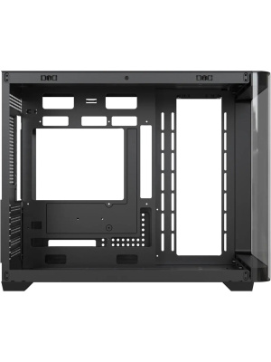 ������ Formula V Line Crystal U2M Floe Black, MATX, TYPE-C*1, USB3.0*1, Curved Glass, SIDE 2x FLOE ARGB, REAR 1x FLOE ARGB