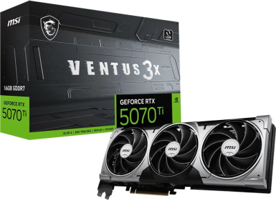 ���������� MSI NVIDIA GeForce RTX 5070 Ti Ventus 16Gb (RTX 5070 TI 16G VENTUS 3X) Ret