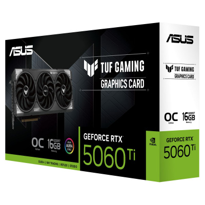 ���������� Asus PCI-E nVidia GeForce RTX 5060 Ti 16G TUF Gaming OC (TUF-RTX5060TI-O16G-GAMING) 90YV0MG0-M0NA00