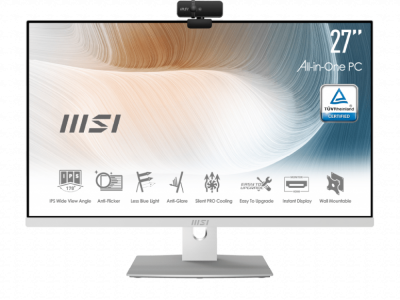  MSI Modern AM271P (11M-601X) Intel Core i5 1135G7, 2400 , 8 ,  HDD, 256  SSD, Intel Iris Xe Graphics,  , Wi-Fi, Bluetooth, DOS, 27" (1920x1080 Full HD) 9S6-AF8112-640