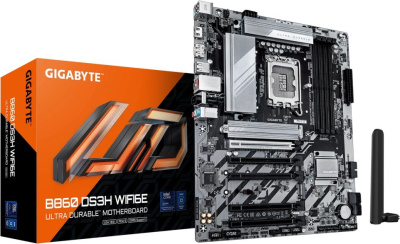 ����������� ����� Gigabyte B860 DS3H WIFI6E, Socket LGA 1851, Intel B860, ATX, Ret