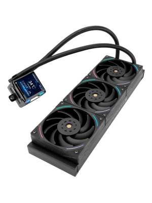 ��� Thermalright Elite Vision 360 (360mm, LED, Black, ARGB/ Fans: 3x120mm, 69CFM, 27dBA, 2150RPM/ Pump height 63mm, Rad thickness 27mm/ S: 1700, 1200, 1851, 115X, 2011, 2066, AM5, AM4)