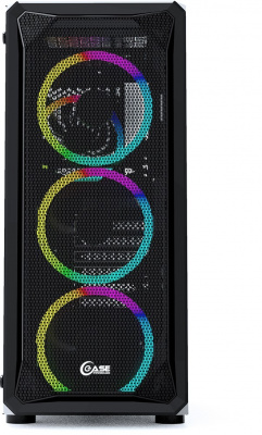  Powercase Mistral Z4 Mesh RGB Black (CMIZB-R4)