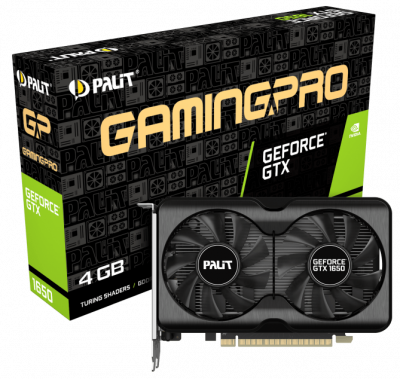  nVidia GeForce GTX1650 Palit GP PCI-E 4096Mb (NE6165001BG1-1175A)