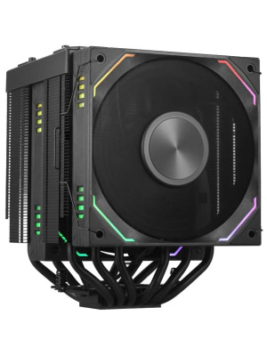 ����� 1STPLAYER F.A.S.T. FT12DSL-6 Black / 6HPx6mm, dual tower, 275W TDP, 2x120mm ARGB fans, 600-2000 RPM, 57.56 CFM, 38.21 dBA / FT12DSL-6-BK