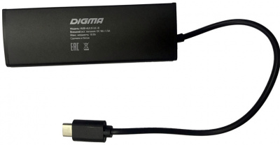 USB- Digma HUB-4U2.0-UC-B