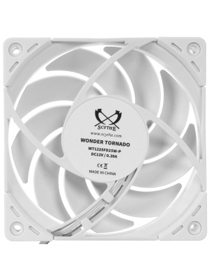 ����� ��� ������� Scythe Wonder Tornado 120 White (120x120x26mm, 4-pin PWM, 75.17CFM, 35.57dBA, 2500RPM, White)