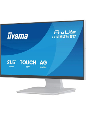 ������� Iiyama 22" ProLite T2252MSC-W2AG ����� IPS LED 5ms 16:9 HDMI M/M ������� 250cd 178��/178�� 1920x1080 60Hz DP FHD USB Touch 4.5��