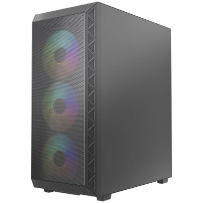 ������ Powercase Mistral S4B ARGB, Tempered Glass, 4x 120mm ARGB PWM Fans, ������, ATX  (CMSB-A4)