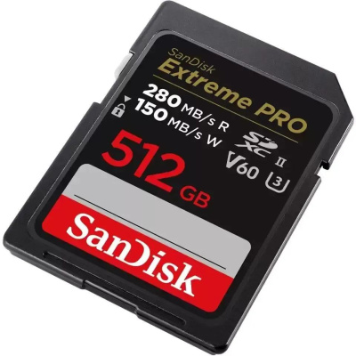 ���� ����� SDXC 512GB Sandisk SDSDXEP-512G-GN4IN Extreme Pro