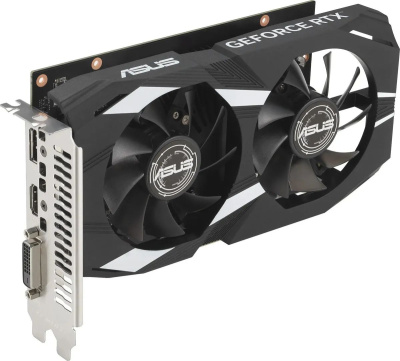���������� Asus PCI-E 4.0 DUAL-RTX3050-O6G NVIDIA GeForce RTX 3050 6Gb 128bit GDDR6 1822/14000 HDMIx1 DPx3 HDCP Ret