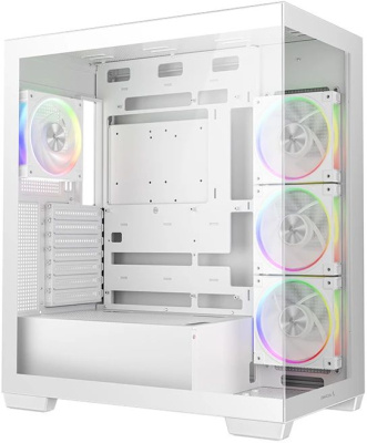 ������ DeepCool CG580 4F V2 White ��� ��, ������� ���� (��������), 4x120mm ARGB PWM �����������, �����, ATX (R-CG580-WHADA4-G-2)