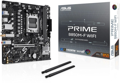 ����������� ����� Asus PRIME B850M-F WIFI, Socket AM5, AMD B850, mATX, Ret