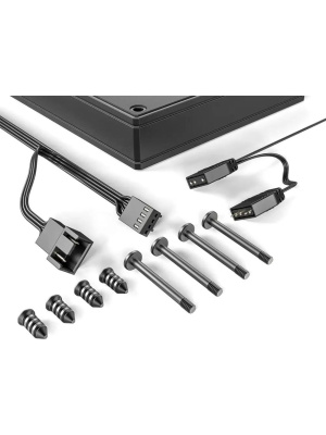 ���������� ID-COOLING AS-140-ARGB-K DUET (2 in 1) 140x140x25�� (PWM, ��������� ����, ������, 300-1800��/���, ����������)  BOX