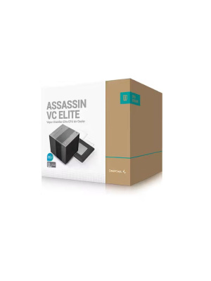 ����� DEEPCOOL ASSASSIN VC ELITE LGA20XX/1851/1700/1200/115X/AM5/AM4 (TDP 300W, PWM, DUAL FAN 140mm + 120mm, DUAL Heatsink, 7 Heatpipe, Copper Base) RET