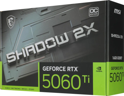 ���������� MSI NVIDIA GeForce RTX 5060 TI 16G Shadow 2X OC PLUS, Ret