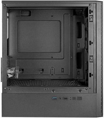 ������ Ginzzu CL402 Black, mATX, Mini-Tower, ��� ��, � �����, USB 2.0, USB 3.0