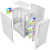 ������ Powercase Alisio Micro X4W V2, Tempered Glass, 4� 120mm ARGB fans, ARGB HUB, �����, mATX (CAMCXW-A4)