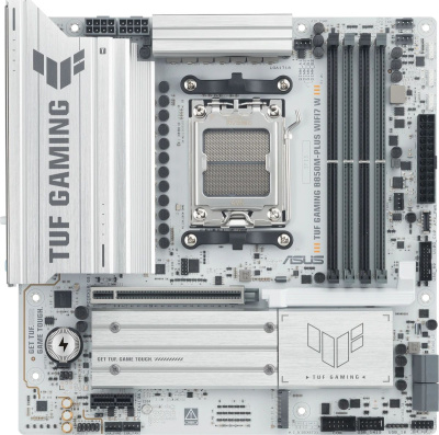 ����������� ����� ASUS TUF GAMING B850M-PLUS WIFI7 W, Socket AM5, AMD B850, mATX, Ret 90MB1MD0-M0EAY0