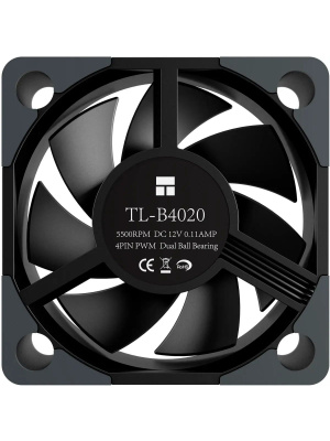 ����� ��� ������� Thermalright TL-B4020 (40x40x20mm, 4-pin PWM, 9.47CFM, 24.3dBA, 5500RPM, Black)