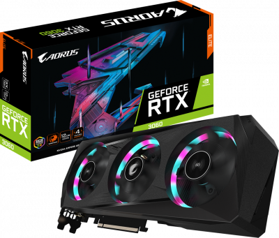  nVidia GeForce RTX3060 Gigabyte ELITE 12G (GV-N3060AORUS E-12GD)