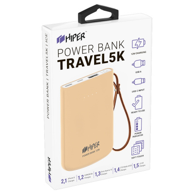   HIPER TRAVEL 5K Peach Li-Pol 5000 mAh, 