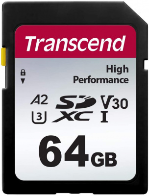 ���� ����� SDXC 64Gb Class10 V30 Transcend TS64GSDC340S w/o adapter