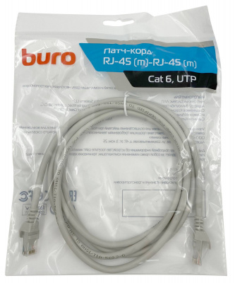 - Buro Basic UTP 4  cat6 CCA molded 2  RJ-45 (m)-RJ-45 (m) (UTP-6-2M-G)