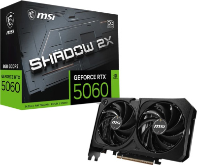 ���������� MSI NVIDIA GeForce RTX 5060 Shadow 2X OC 8Gb MAX, GDDR7, Ret