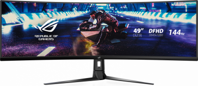 ������� Asus 49" ROG Strix XG49VQ 3840x1080 VA WLED 144�� 4ms FreeSync2 HDMI DisplayPort
