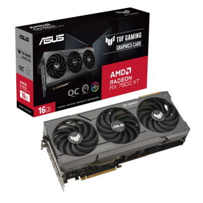 Видеокарта ASUS TUF Gaming Radeon RX 7800 XT OC Edition, 16 ГБ GDDR6 (TUF-RX7800XT-O16G GAMING, 90YV0JJ0-M0NA00)