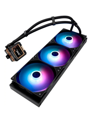 ��� Thermalright Frozen Warframe 420 ARGB (420mm, LED, Black, ARGB/ Fans: 3x140mm, 88.7CFM, 29.8dBA, 1750RPM/ Pump height 60mm, 23dBA, 3000RPM, Rad thickness 27mm/ S: 1851, 1700, 1200, 115X, 2011, 2066, AM5, AM4)