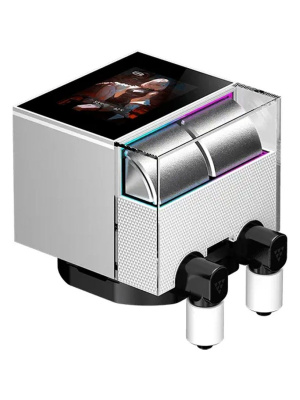������� ���������� PCCooler DS360 ARGB Display WH (310W, 360mm, LED, White, ARGB/ Fans: 3x120mm, 90.56CFM, 39.8dBA, 2500RPM/ Pump height 65mm, 15dBA, 2600RPM, Rad thickness 27mm/ S: 1851, 1700, 1200, 115X, AM5, AM4)