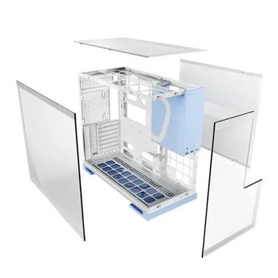 ������ Geometric Future Model 5 Blue with fans / mid tower, E-ATX / 5x140mm ARGB fans / 1AM5WKPB01100