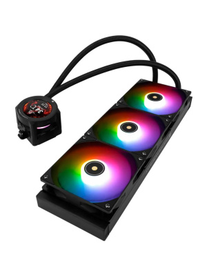 ��� Thermalright Core Vision 360 (360mm, LED, Black, ARGB/ Fans: 3x120mm, 72.37CFM, 27.7dBA, 2000RPM/ Pump height 66mm, Rad thickness 27mm/ S: 1700, 1200, 1851, 115X, 2011, 2066, AM5, AM4)