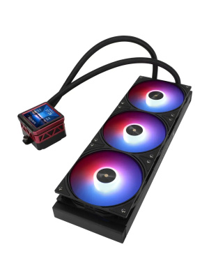 ��� Thermalright Frozen Warframe 360 Ultra Black Argb (360mm, Black, ARGB/ Fans: 3x120mm, 70.84CFM, 22.1dBA, 2000RPM/ Pump height 60mm, 23dBA, 3000RPM, Rad thickness 27mm/ S: 1200, 1700, 1851, 2011, 2066, 115X, AM5, AM4)