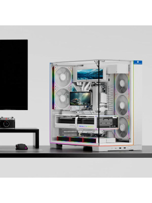 ������� ����������� ���������� Thermalright Levita Vision 360 White (360mm, LED, White, ARGB/ Fans: 3x120mm, 68.9CFM, 28.2dBA, 2000RPM/ Pump height 98mm, 3000RPM, Rad thickness 27mm/ S: 1700, 1200, 1851, 115X, 2011, 2066, AM5, AM4)