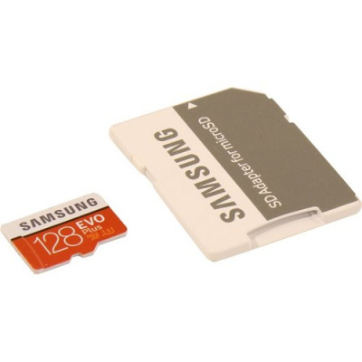   microSD 128GB SAMSUNG EVO PLUS microSDXC Class 10, UHS-I, U3 (SD ) 60MB/s,100MB/s
