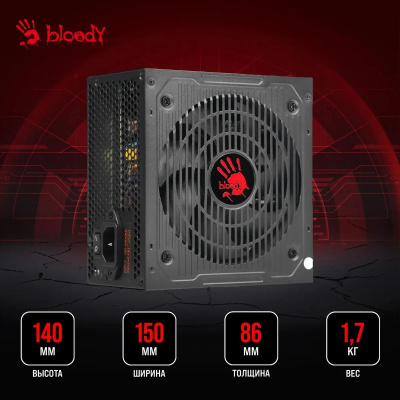 ���� ������� Bloody ATX 700W BD-PS700W 80 PLUS WHITE (20+4pin) APFC 120mm fan 6xSATA RTL
