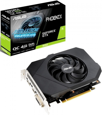  nVidia GeForce GTX1650 ASUS PCI-E 4096Mb PH-GTX1650-O4GD6-P (90YV0EZ1-M0NA00)