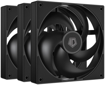 ���������� ID-COOLING AS-120-K TRIO (3 in 1) 120x120x25�� (PWM, ��������� ����, ������, 300-2000��/���, ����������)  BOX
