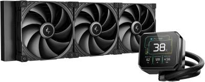 ������� �������� ���������� Deepcool Spartacus 420 Soc-AM5/AM4/1200/1700/1851 4-pin LCD Ret, ������ (R-SPT420-BKDSMP-G-1)