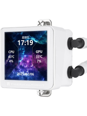 ��� Thermalright Frozen Vision 360 V2 (360mm, LED, White, ARGB/ Fans: 3x120mm, 69CFM, 27dBA, 2150RPM/ Pump height 60mm, 23dBA, 3000RPM, Rad thickness 27mm/ S: 1700, 1200, 1851, 115X, 2011, 2066, AM5, AM4)