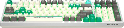 ���������� ��������� A4Tech Bloody S98 Pixels Green, ������������, ������������� BLMS Red, �������� ����, ��������� ������, USB
