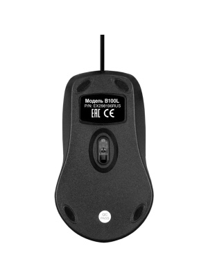 ���� ExeGate Professional Standard B100L (USB, ����������, 1000dpi, 3D, 3 ������ � ������ ���������, ����� ������ 2�, ������, Color Box) EX298196RUS