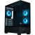 ������ XASTRA Q500 3ARGB-C10 Black ATX/Aquarium/Screewless/ 3x120mm ARGB PWM FM fans/Argb+PWM HUB 10port/ Q500-3FM12A-C10