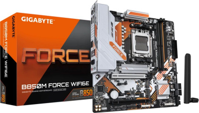 ����������� ����� Gigabyte B850M FORCE WIFI6E, Socket AM5, AMD B850, mATX, Ret