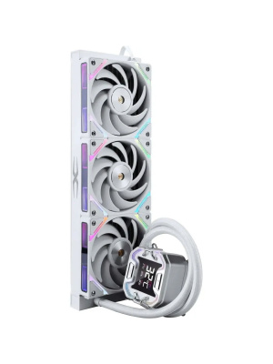 ������� �������� ���������� 1STPLAYER X-360E White / 3x120mm, ARGB, 7-segment display, 300W TDP / X-360E-WH