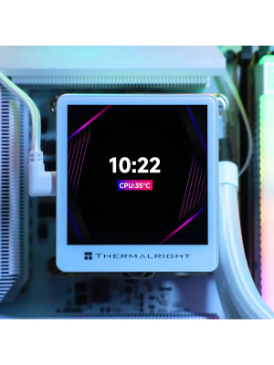 ��� Thermalright Grand Vision 360 (360mm, LED, White, ARGB/ Fans: 3x120mm, 80.45CFM, 29.4dBA, 2150RPM/ Pump height 72.5mm, 6400RPM, Rad thickness 27mm/ S: 1700, 1200, 1851, 115X, 2011, 2066, AM5, AM4)